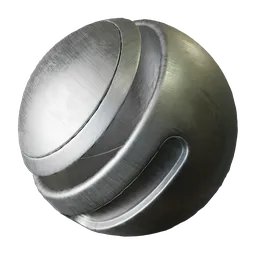 Brushed Silver Metal