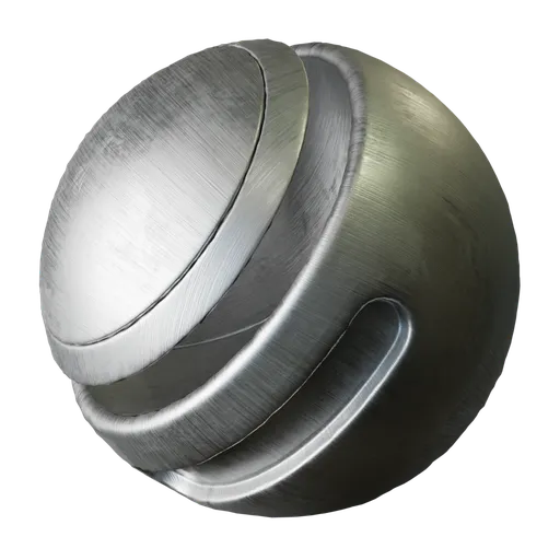 Brushed Silver Metal