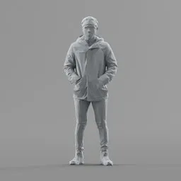 Lowpoly Male Standing