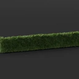 High-detail 3D hedge model for Blender, ideal for game assets and 3D scene visualization.