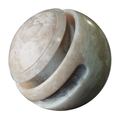 Realistic procedural Blender 3D WavyMarble material for creating customizable stone surfaces in PBR workflows.