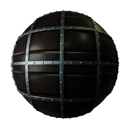 Wood Metal Rivets Dark