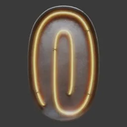 Neon Letter O