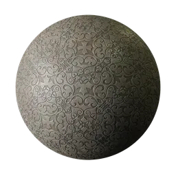 Metal with ornaments