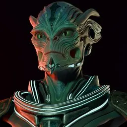 Blue Faced Alien