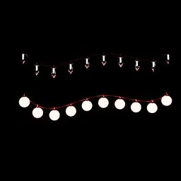 Procedural curve to bulb/latern (windy)