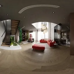Luxury Duplex Living Interior