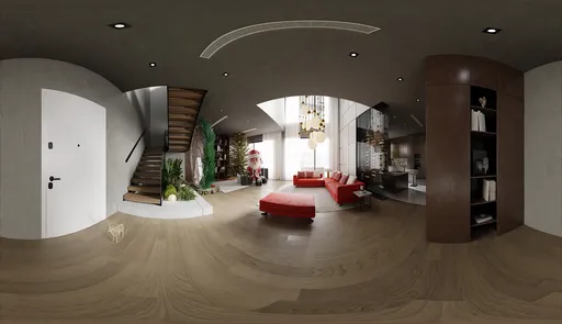 Luxury Duplex Living Interior