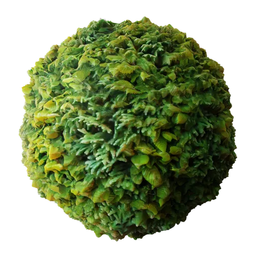2K PBR texture of Leylandii Privet Hedge with dense foliage for 3D modeling in Blender, ideal for garden scenes.