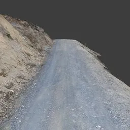 Dirt Road Mountain Hill Photoscan