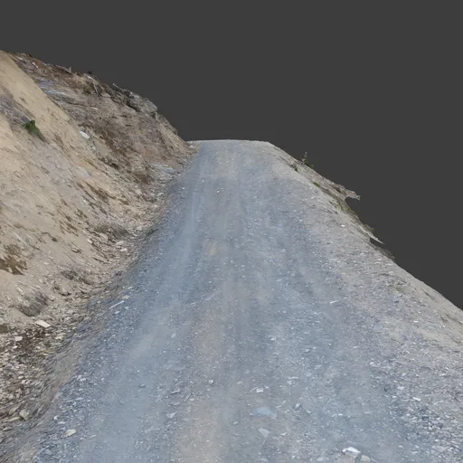 Dirt Road Mountain Hill Photoscan