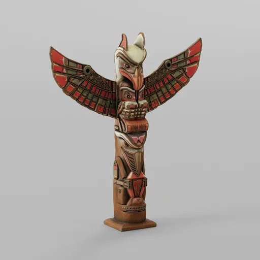 Indian Wooden Totem