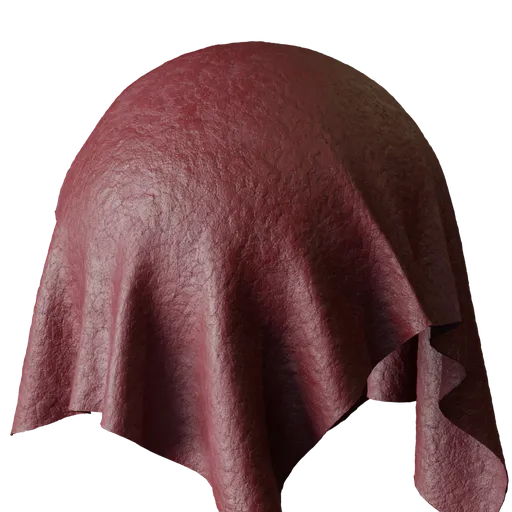 Grained Red Leather
