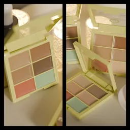 Concealer palette revealing animation