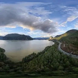 Mountain Green Landscape Sunset Clouds