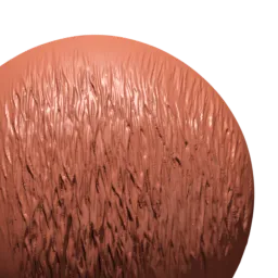 Sculpted fur texture effect by Fur 3D Brush for creating realistic animal models in Blender 3D sculpting.