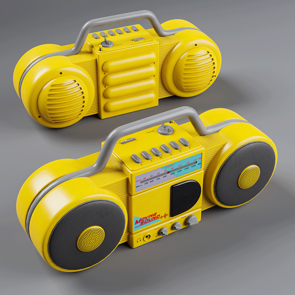 Radio Cassette Recorder Audio Devices models BlenderKit