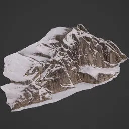 Winter Snow Rock Cliff