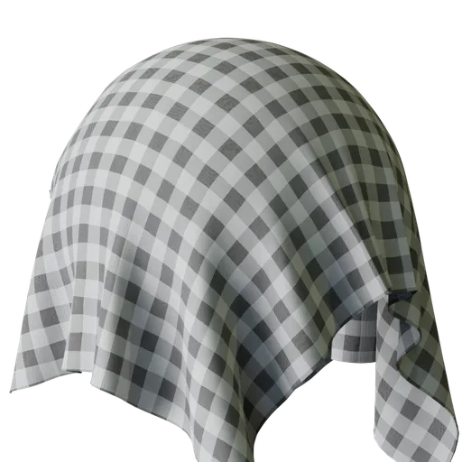 Buffalo Plaid Diagonal White Fabric