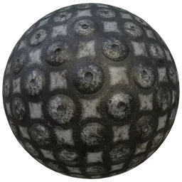 Metal treadplate rust studs