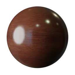 Polished Mahogany Wood