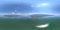 Highsky green lake cloud mountain