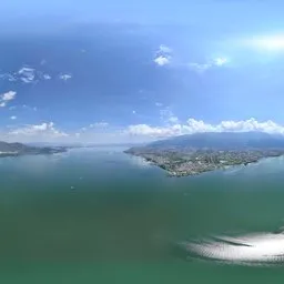 Highsky green lake cloud mountain