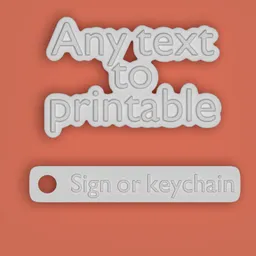 Text to printable