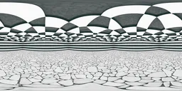 Abstract Checker Dome Interior