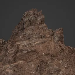 Rugged Mountain Peak Photoscan