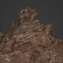 Rugged Mountain Peak Photoscan