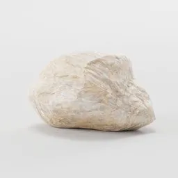 Detailed 3D model of a realistic boulder with PBR texture, perfect for Blender environment design