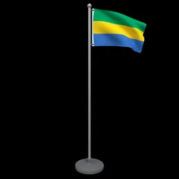 Animated Flag of Gabon