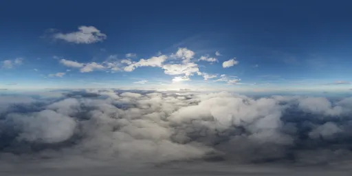 Aerial Landscape Clouds Sunny