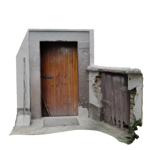 Wooden doors Photoscanned