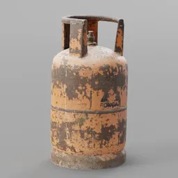 LPG Cylinder Old Rusty