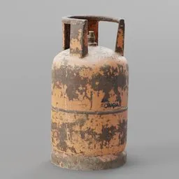 LPG Cylinder Old Rusty