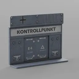 High sequrity bunker gate