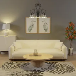 Modern Living Room Scene