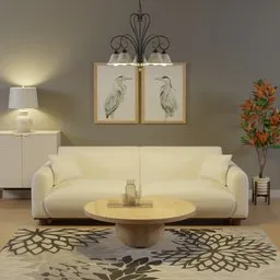 Modern Living Room Scene
