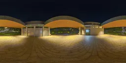 Terrace at night