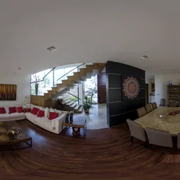 Hall and dining room