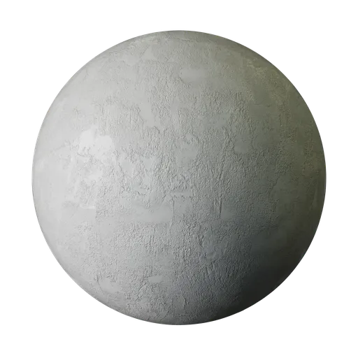 Wet plaster wall
