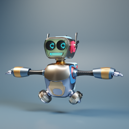 LIttle Robbie | Robots Characters models | BlenderKit