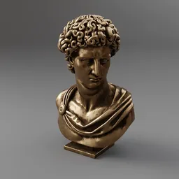 Male Portrait Bust - Bronze