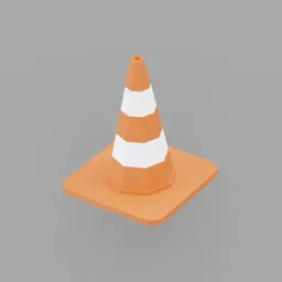 Traffic Cone (Low Poly)