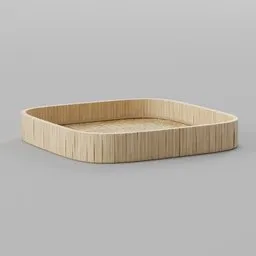 Square Bamboo Tray