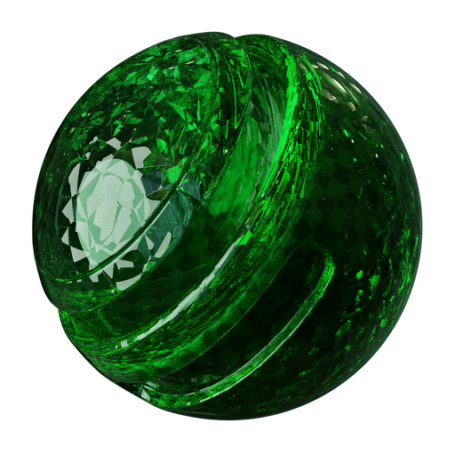 BlenderKit Download the FREE Emerald Gemstone material