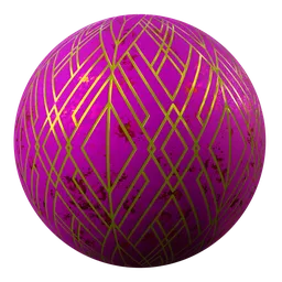 Royal Metal Triangles Pink