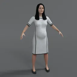 Natalie Character Rigged